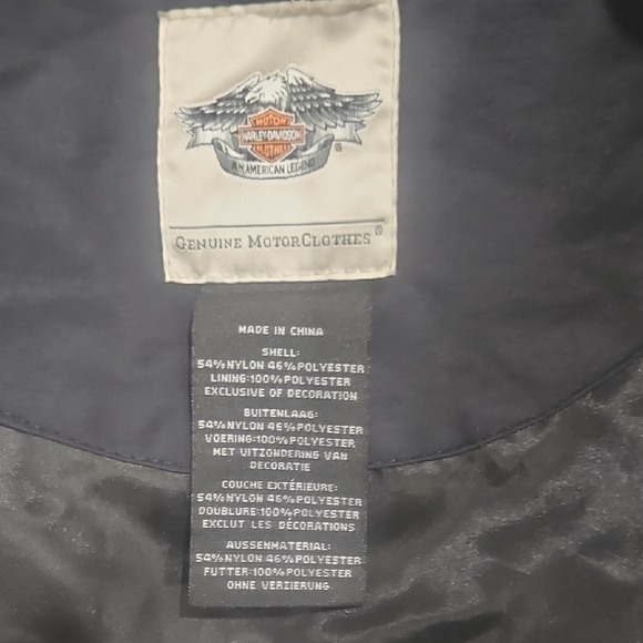 Harley-Davidson Black and Yellow Graphic Bomber Jacket - Picture 9 of 16